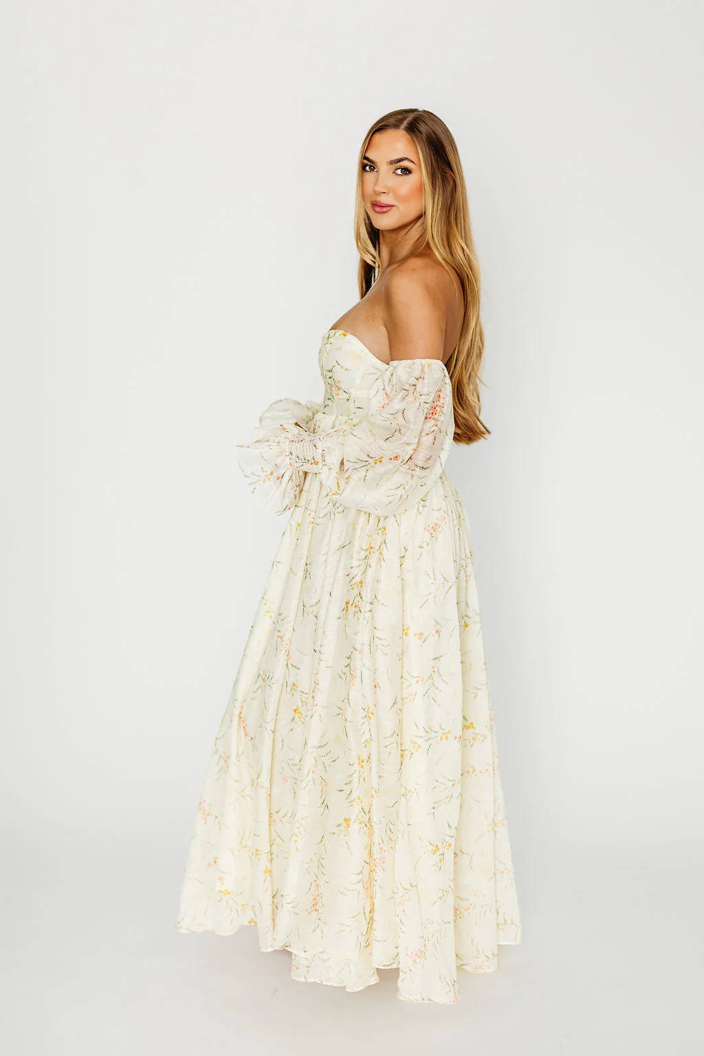 Ryder Grace Maxi Dress in Cream - Image 28