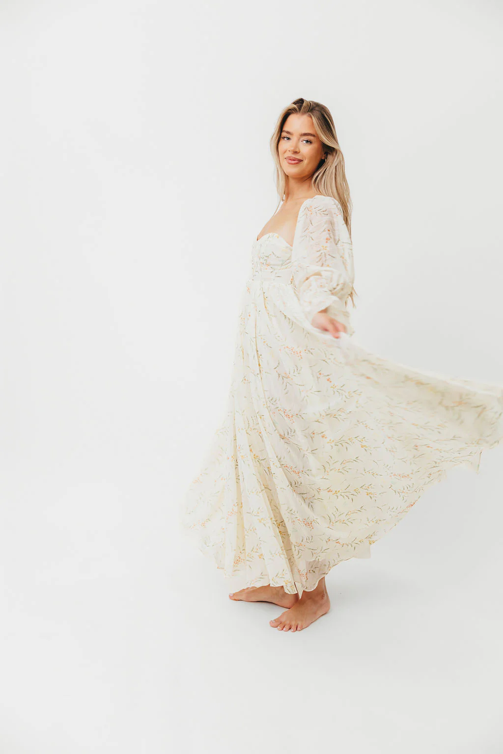 Ryder Grace Maxi Dress in Cream - Image 30
