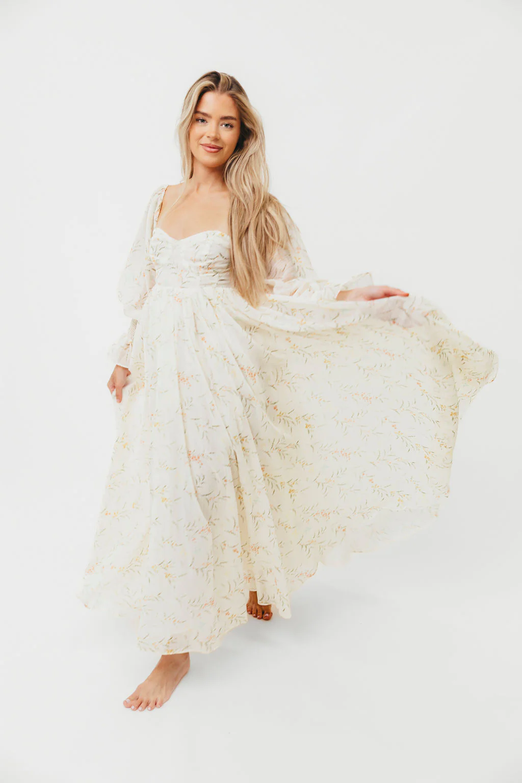 Ryder Grace Maxi Dress in Cream - Image 32