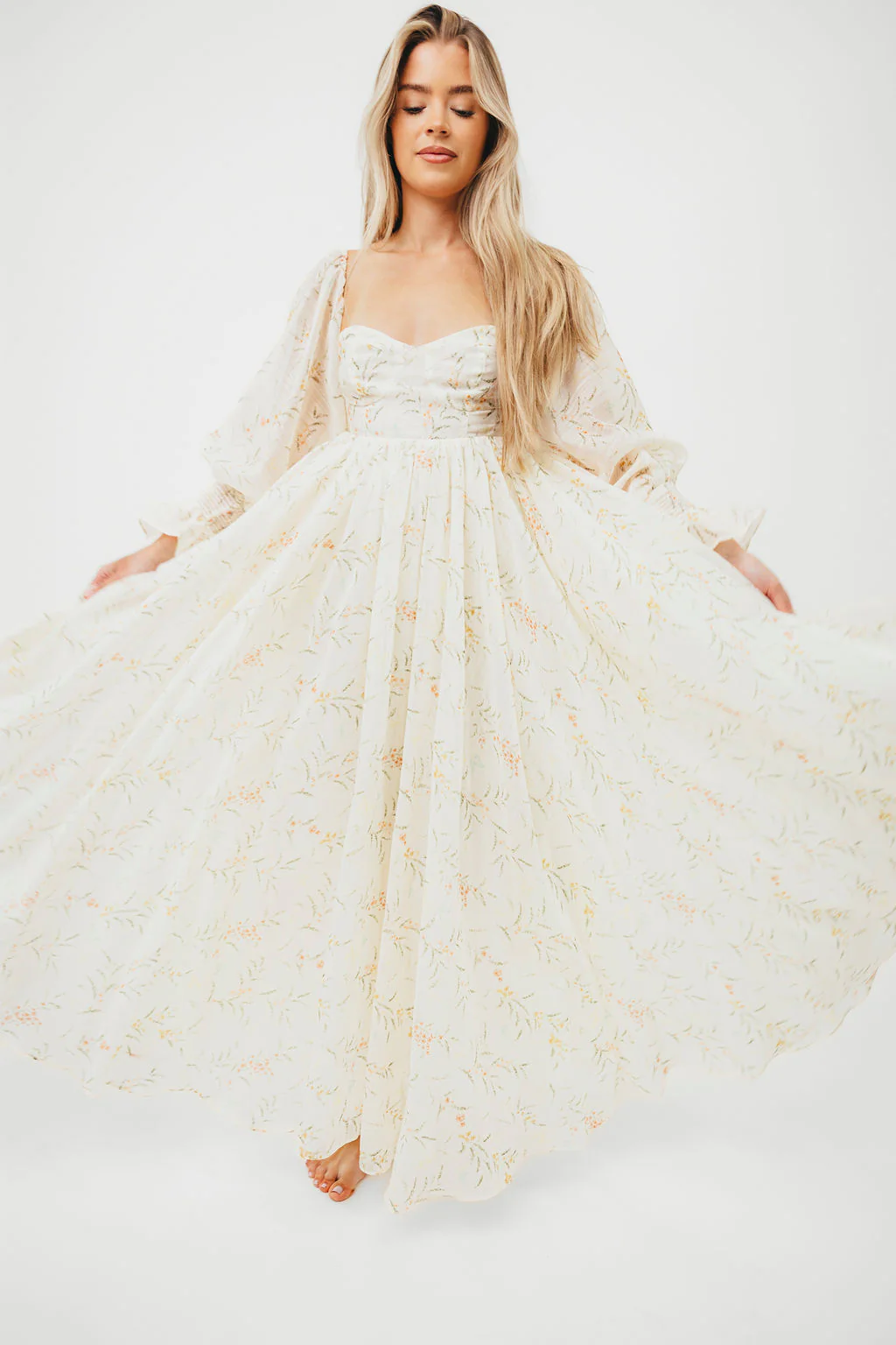 Ryder Grace Maxi Dress in Cream - Image 33