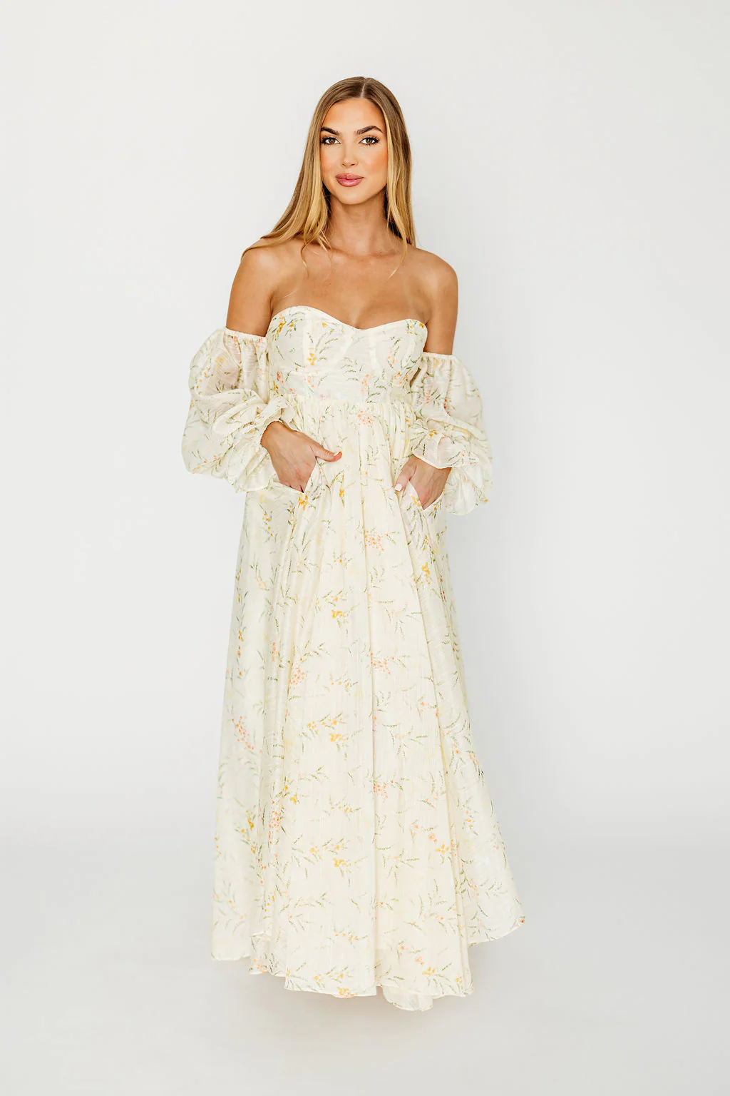 Ryder Grace Maxi Dress in Cream - Image 5