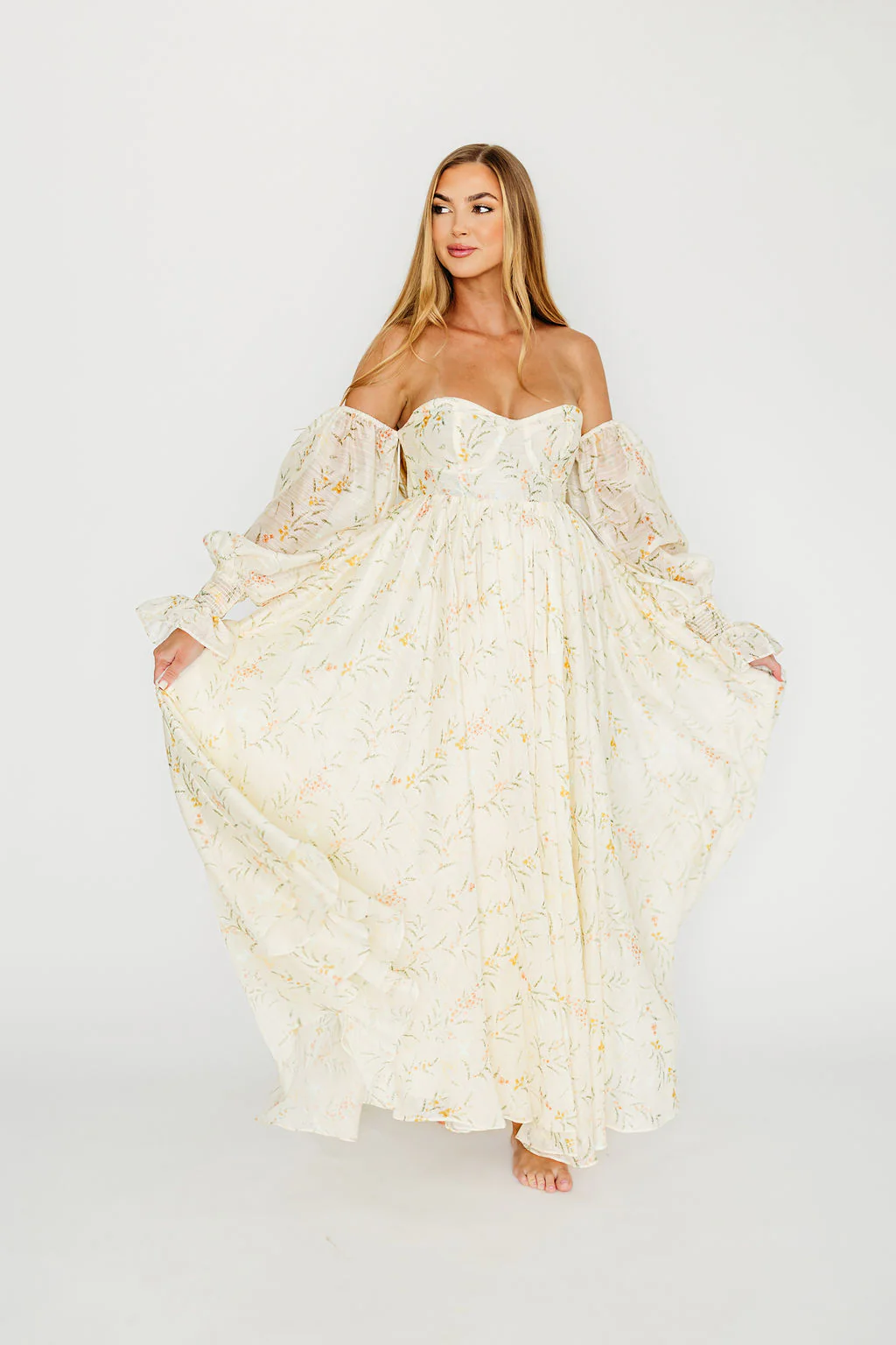 Ryder Grace Maxi Dress in Cream - Image 7
