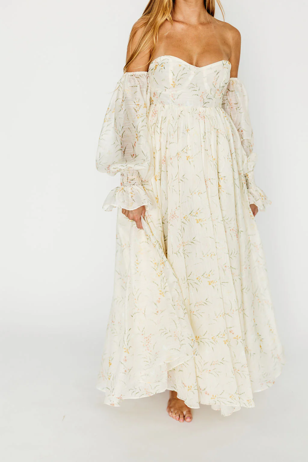 Ryder Grace Maxi Dress in Cream - Image 8