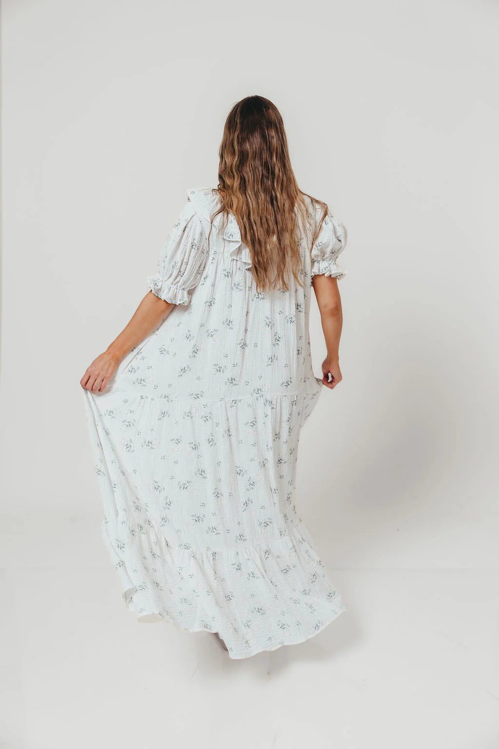 Sunday 100% Cotton Maxi Dress in Off-White - Bump Friendly & Inclusive Sizing *5/30 PRE-ORDER* - Image 10