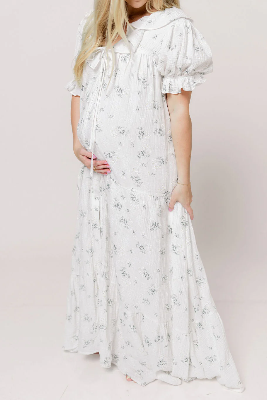 Sunday 100% Cotton Maxi Dress in Off-White - Bump Friendly & Inclusive Sizing *5/30 PRE-ORDER* - Image 12