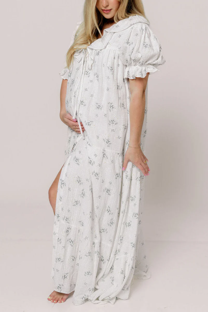 Sunday 100% Cotton Maxi Dress in Off-White - Bump Friendly & Inclusive Sizing *5/30 PRE-ORDER* - Image 13