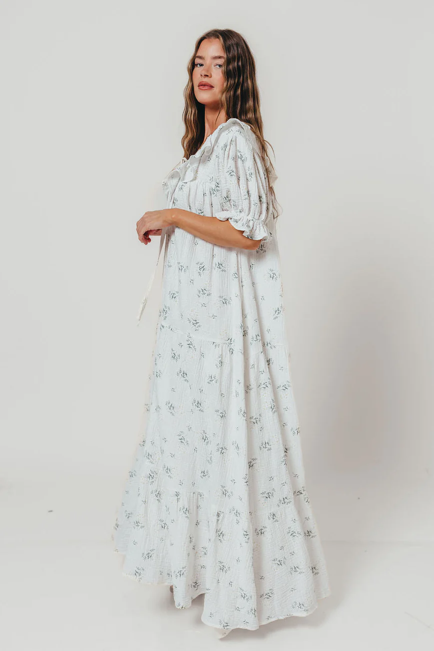 Sunday 100% Cotton Maxi Dress in Off-White - Bump Friendly & Inclusive Sizing *5/30 PRE-ORDER* - Image 5