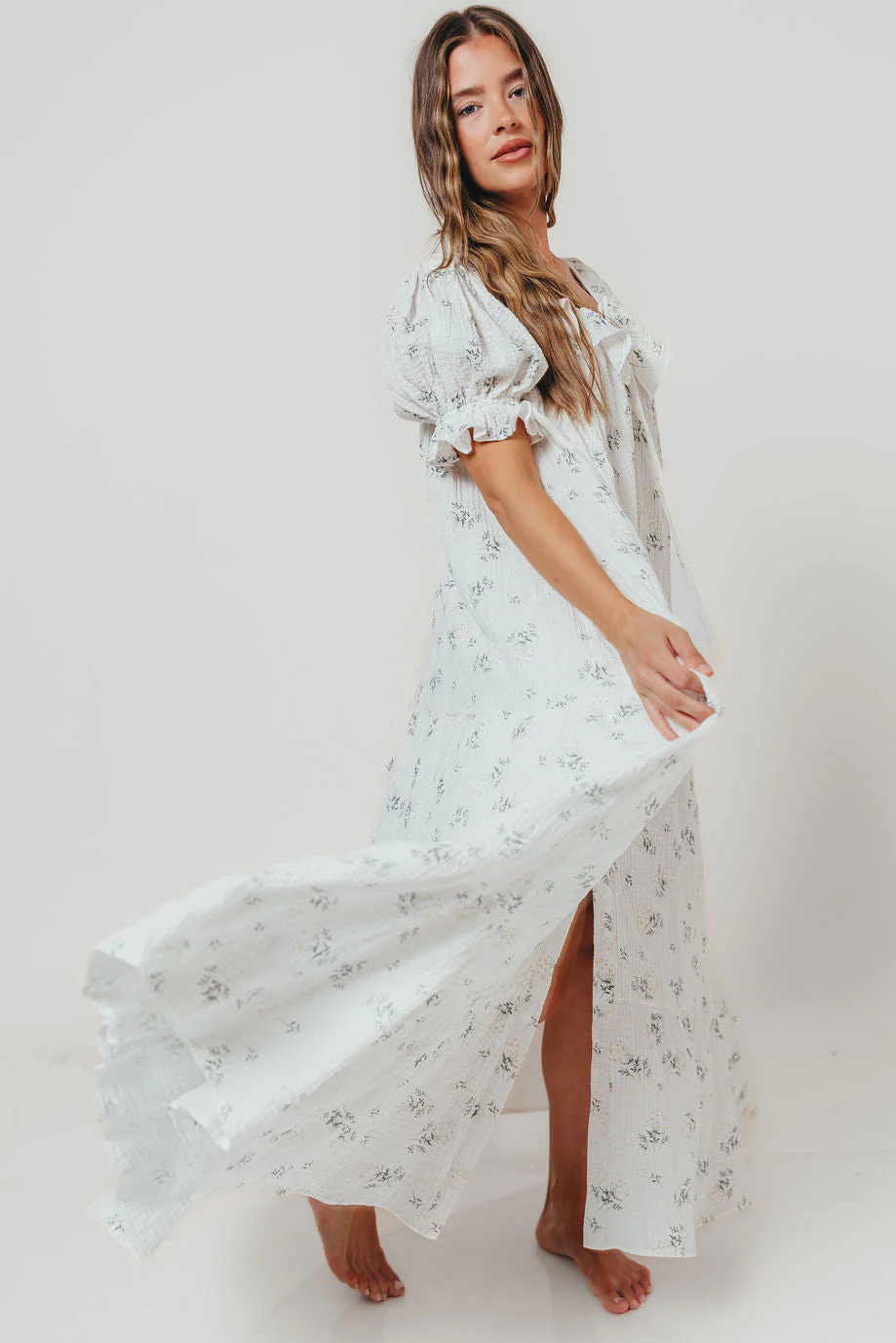 Sunday 100% Cotton Maxi Dress in Off-White - Bump Friendly & Inclusive Sizing *5/30 PRE-ORDER* - Image 7