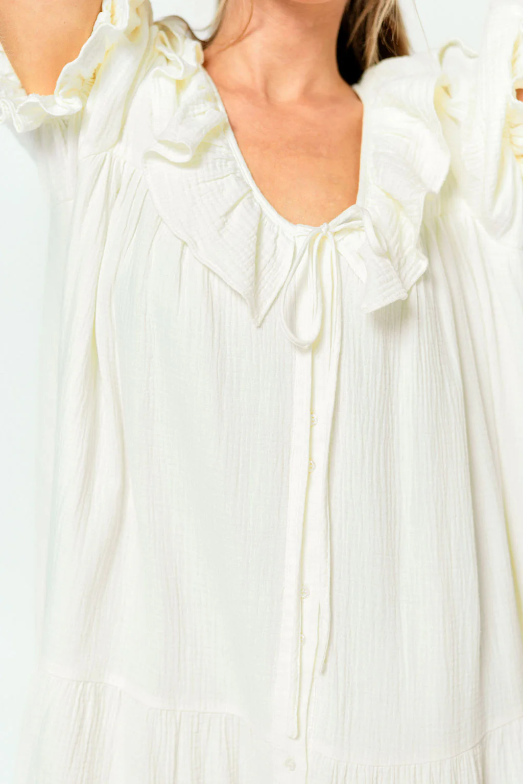 Sunday 100% Cotton Maxi Dress in Cream - Bump Friendly & Inclusive Sizing *6/23 PRE-ORDER* - Image 15