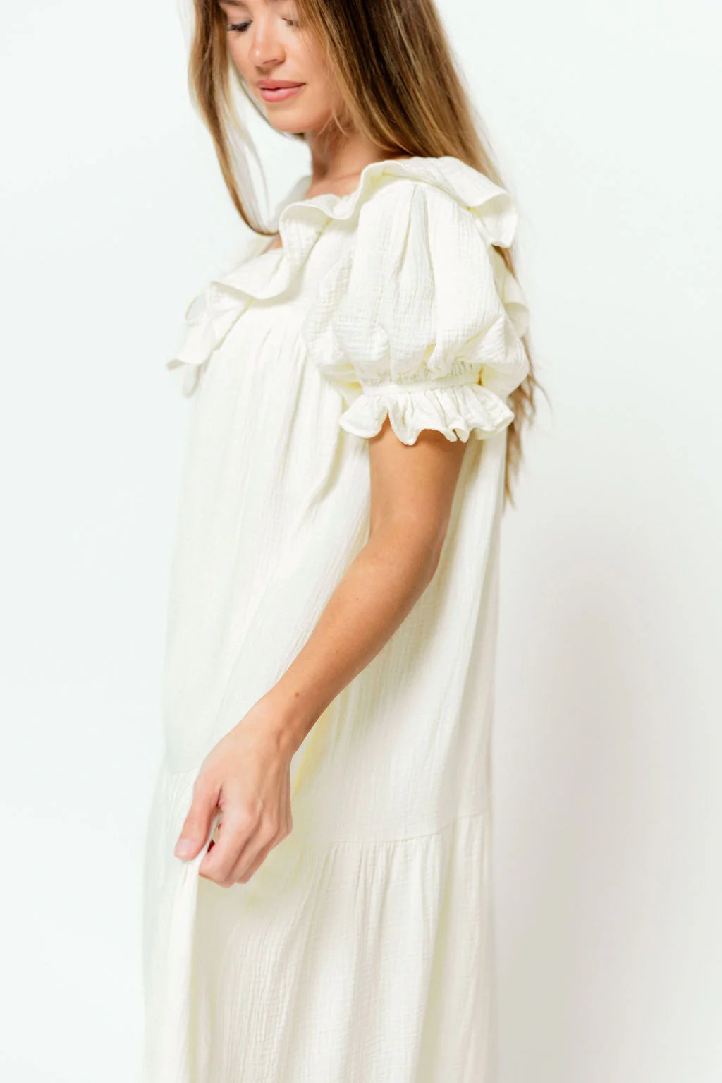 Sunday 100% Cotton Maxi Dress in Cream - Bump Friendly & Inclusive Sizing *6/23 PRE-ORDER* - Image 16
