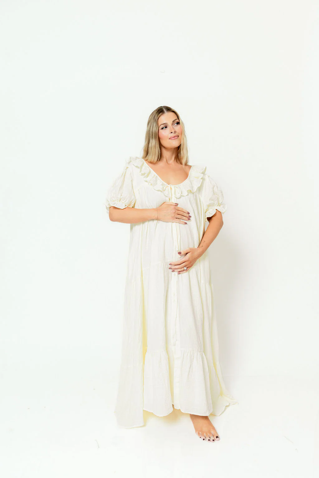 Sunday 100% Cotton Maxi Dress in Cream - Bump Friendly & Inclusive Sizing *6/23 PRE-ORDER* - Image 21