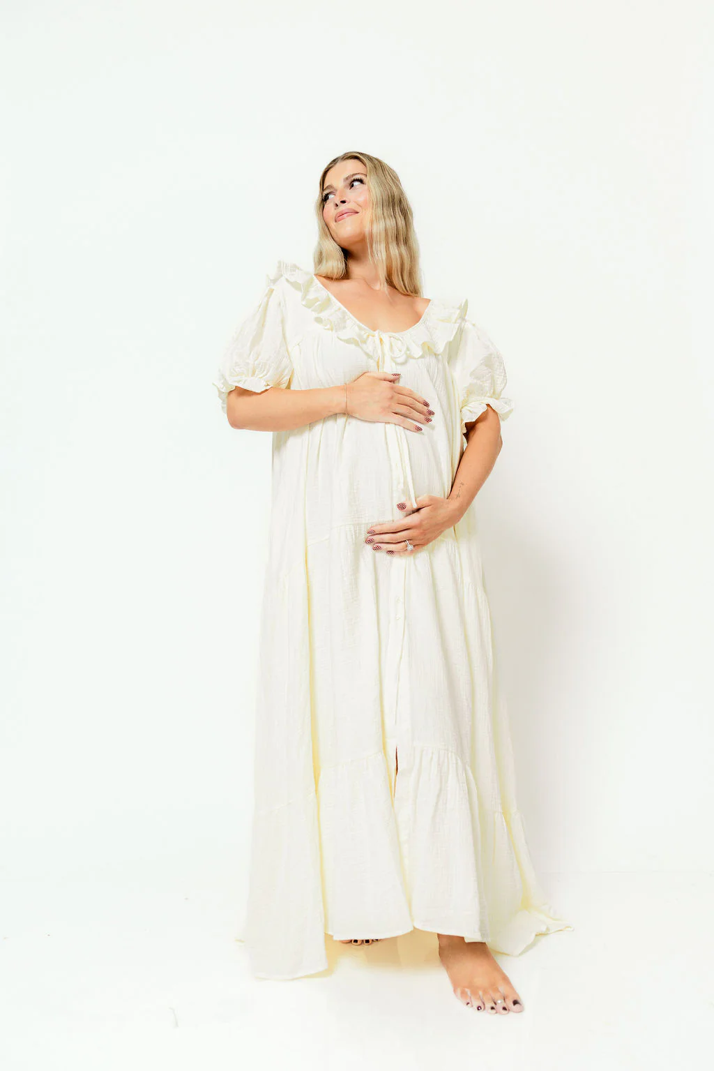 Sunday 100% Cotton Maxi Dress in Cream - Bump Friendly & Inclusive Sizing *6/23 PRE-ORDER* - Image 22