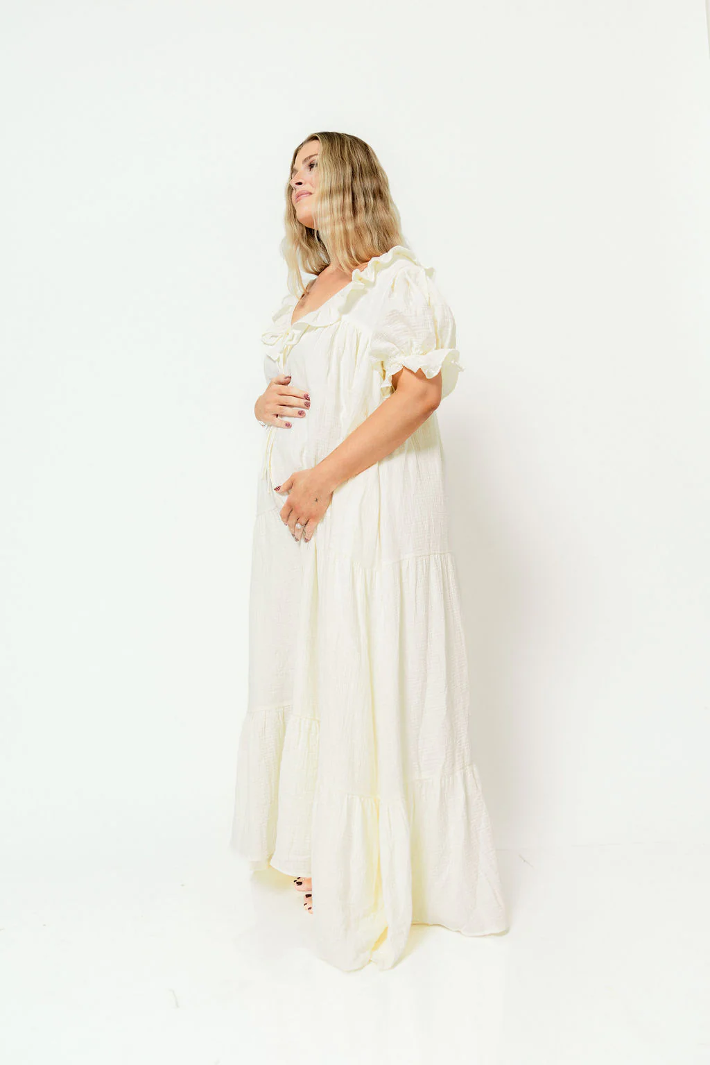 Sunday 100% Cotton Maxi Dress in Cream - Bump Friendly & Inclusive Sizing *6/23 PRE-ORDER* - Image 23