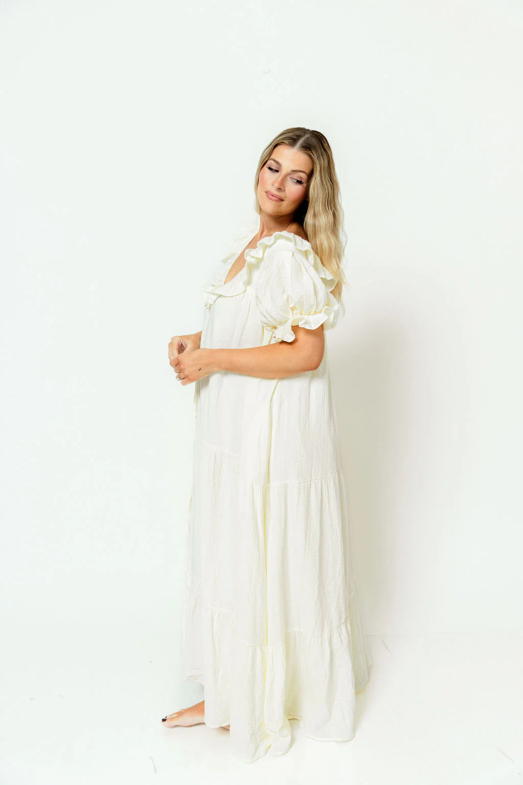 Sunday 100% Cotton Maxi Dress in Cream - Bump Friendly & Inclusive Sizing *6/23 PRE-ORDER* - Image 24