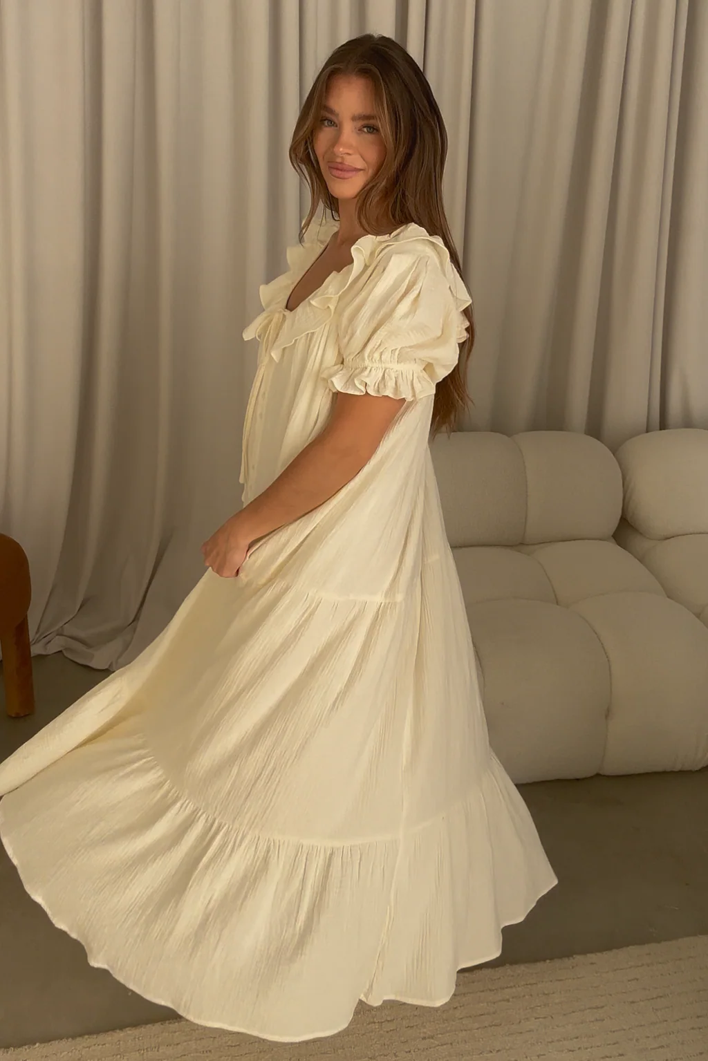 Sunday 100% Cotton Maxi Dress in Cream - Bump Friendly & Inclusive Sizing *6/23 PRE-ORDER* - Image 7