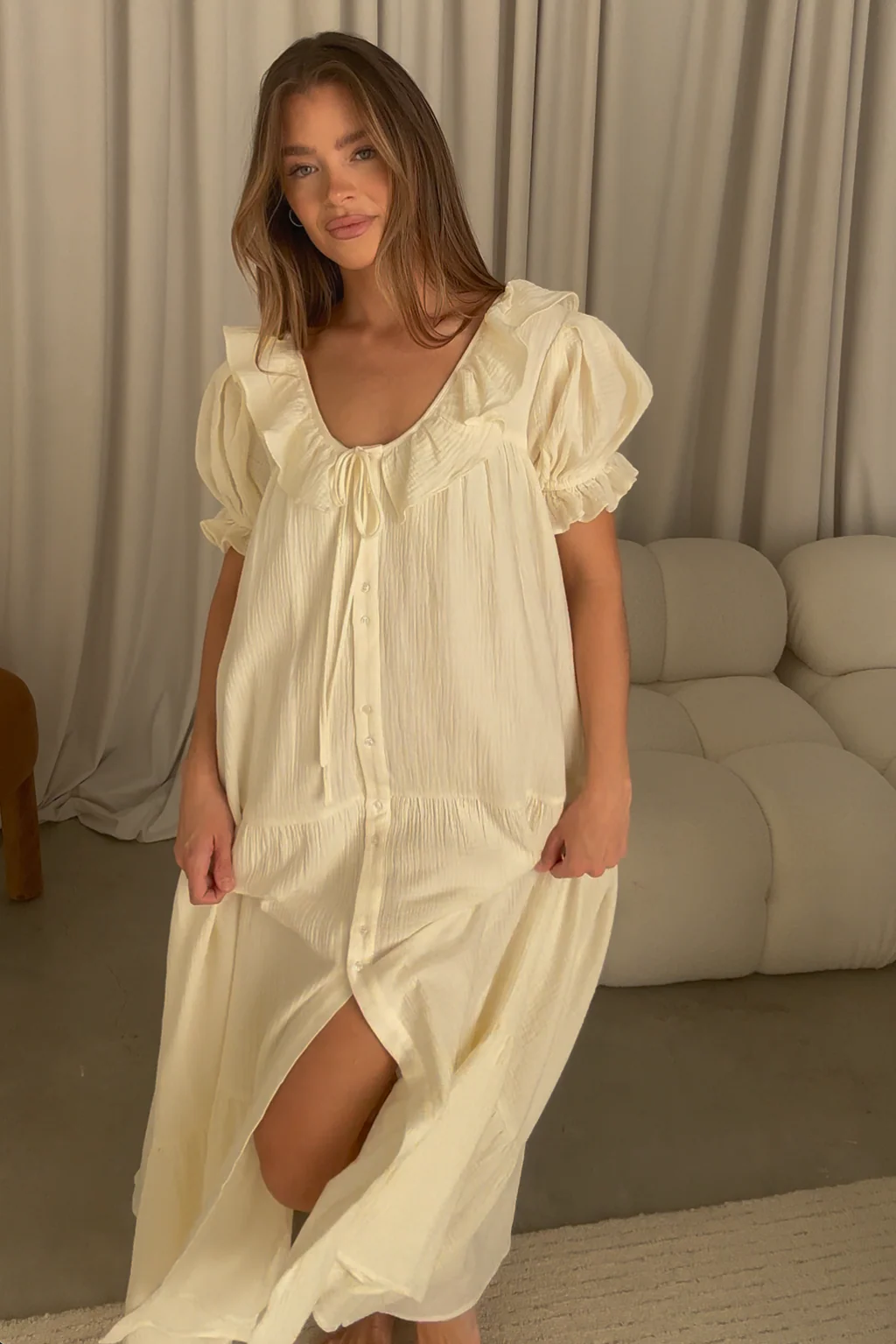 Sunday 100% Cotton Maxi Dress in Cream - Bump Friendly & Inclusive Sizing *6/23 PRE-ORDER* - Image 9
