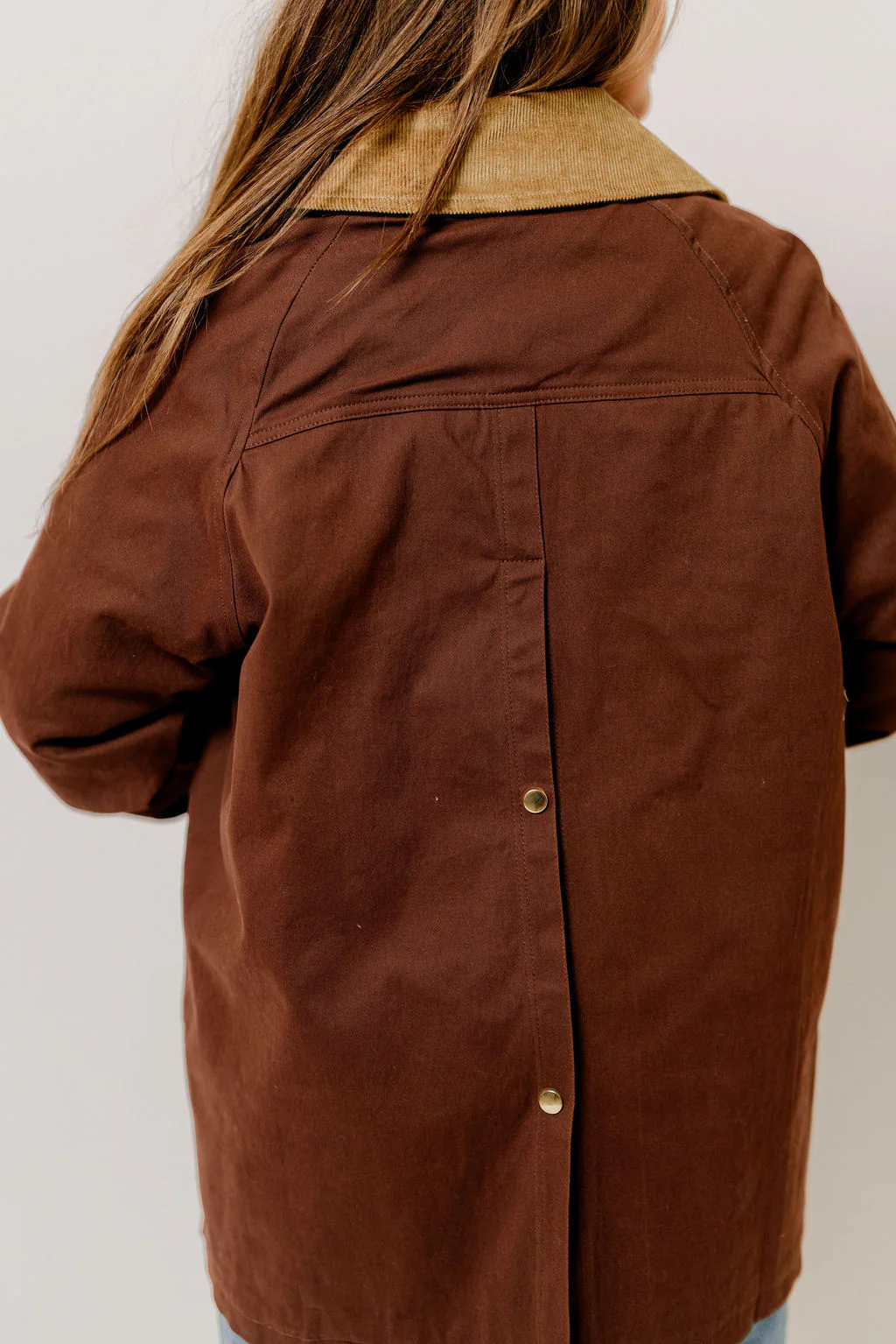 Tania Cotton Barn Jacket in Mocha *Final Sale* - Image 4
