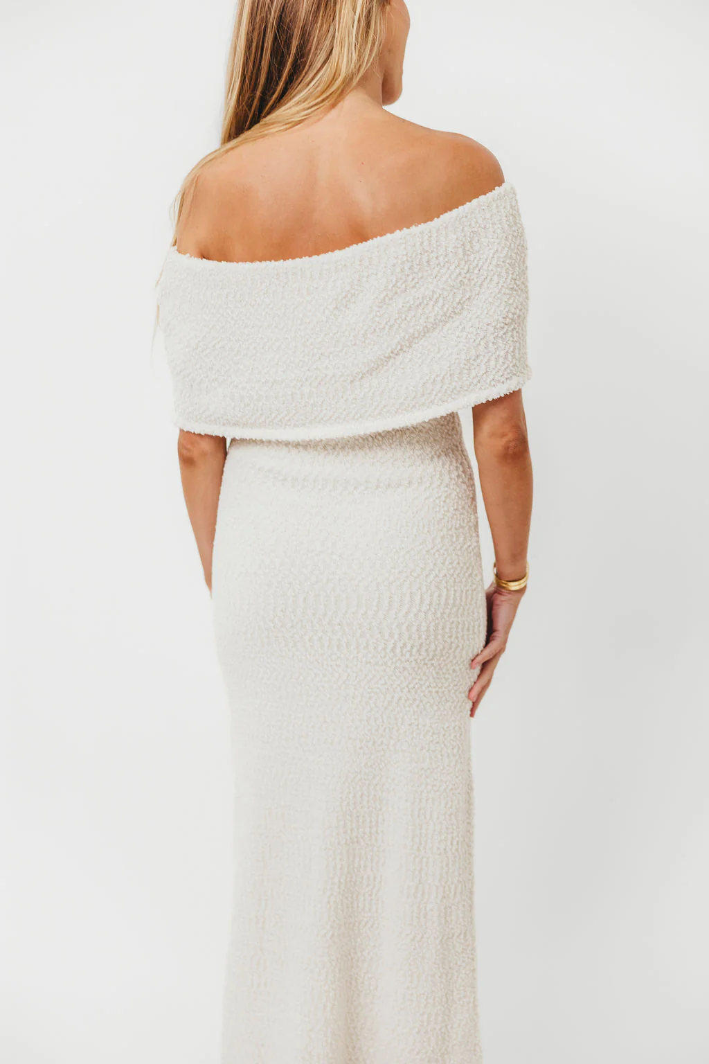 Brit Maxi Dress in Cream - Bump Friendly - Image 5