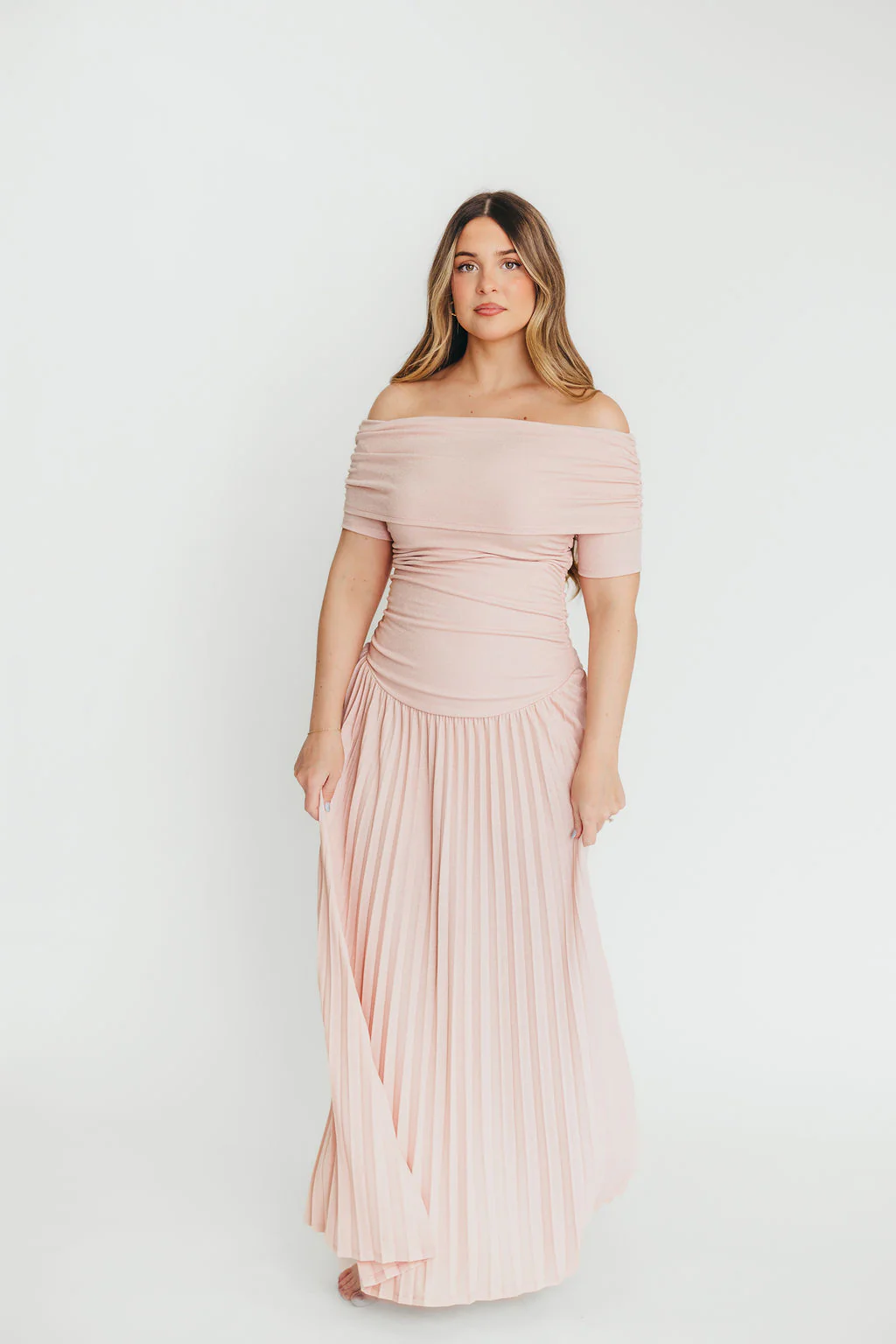 The Lennox Maxi Dress in Dusty Pink - Bump Friendly - Image 10