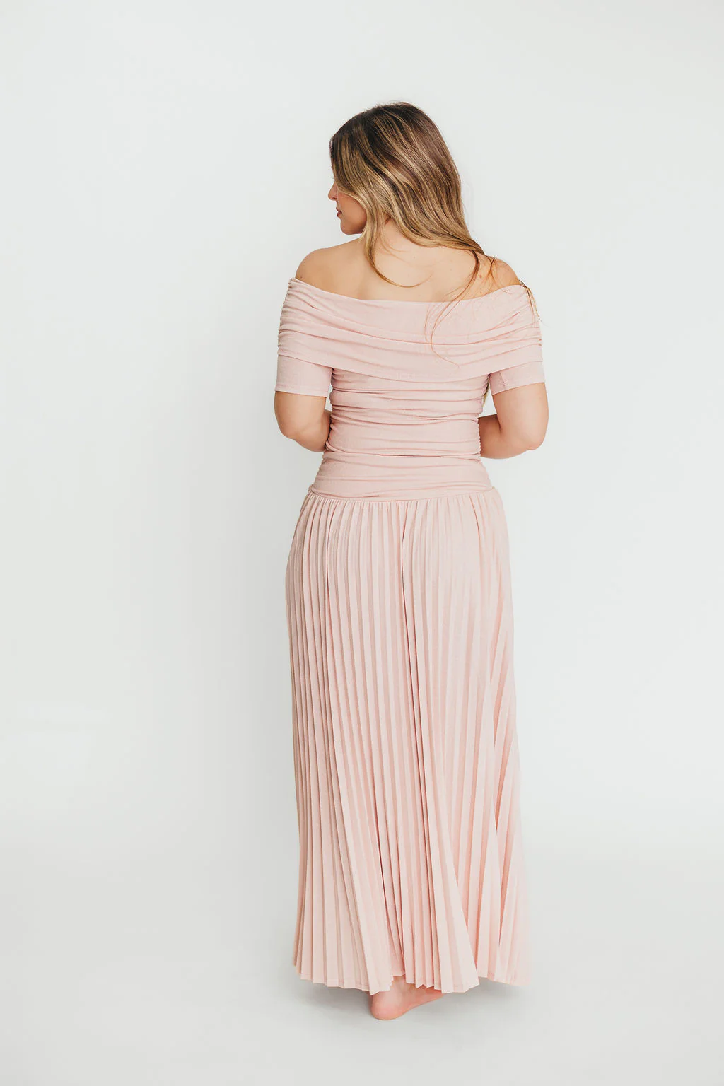 The Lennox Maxi Dress in Dusty Pink - Bump Friendly - Image 11