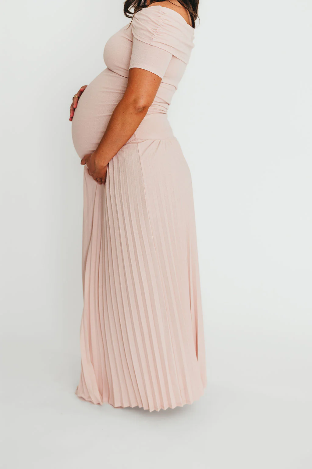 The Lennox Maxi Dress in Dusty Pink - Bump Friendly - Image 17