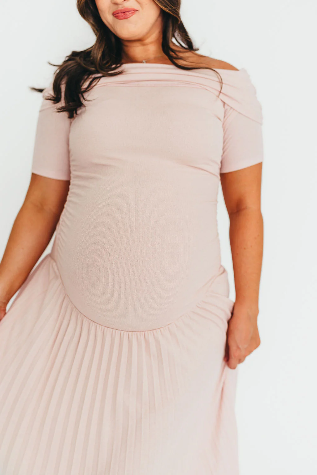 The Lennox Maxi Dress in Dusty Pink - Bump Friendly - Image 18