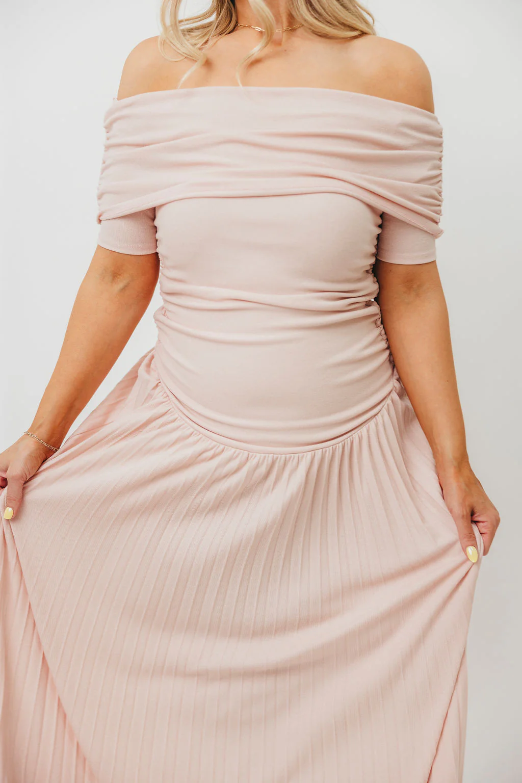 The Lennox Maxi Dress in Dusty Pink - Bump Friendly - Image 21