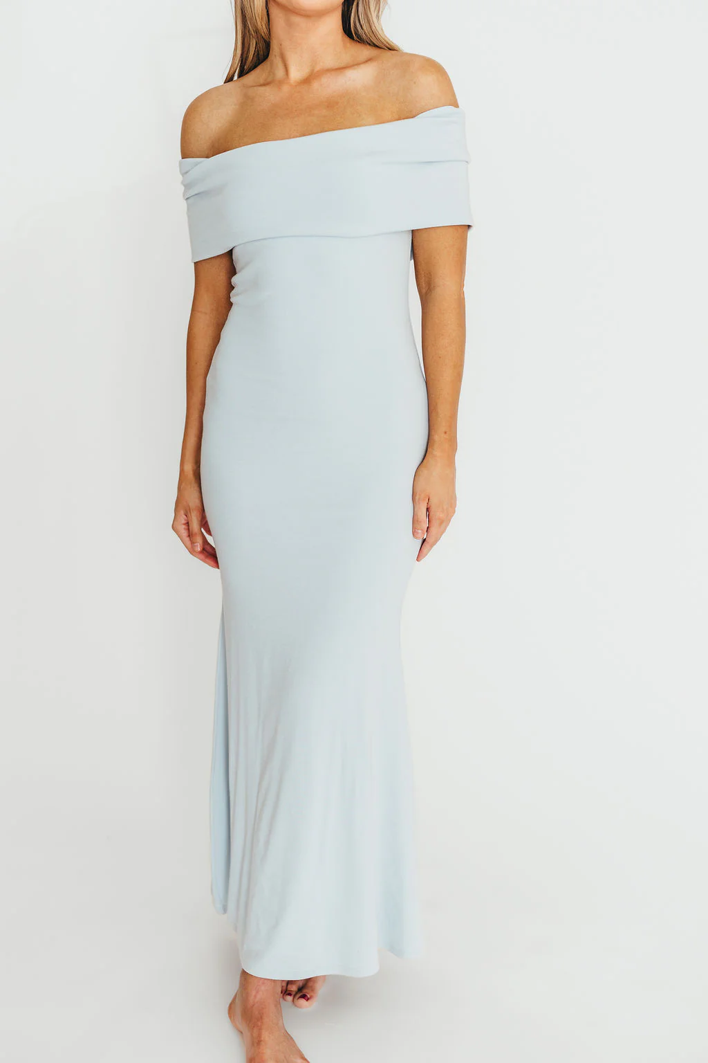 Monroe Maxi Dress in Blue - Bump Friendly - Image 10