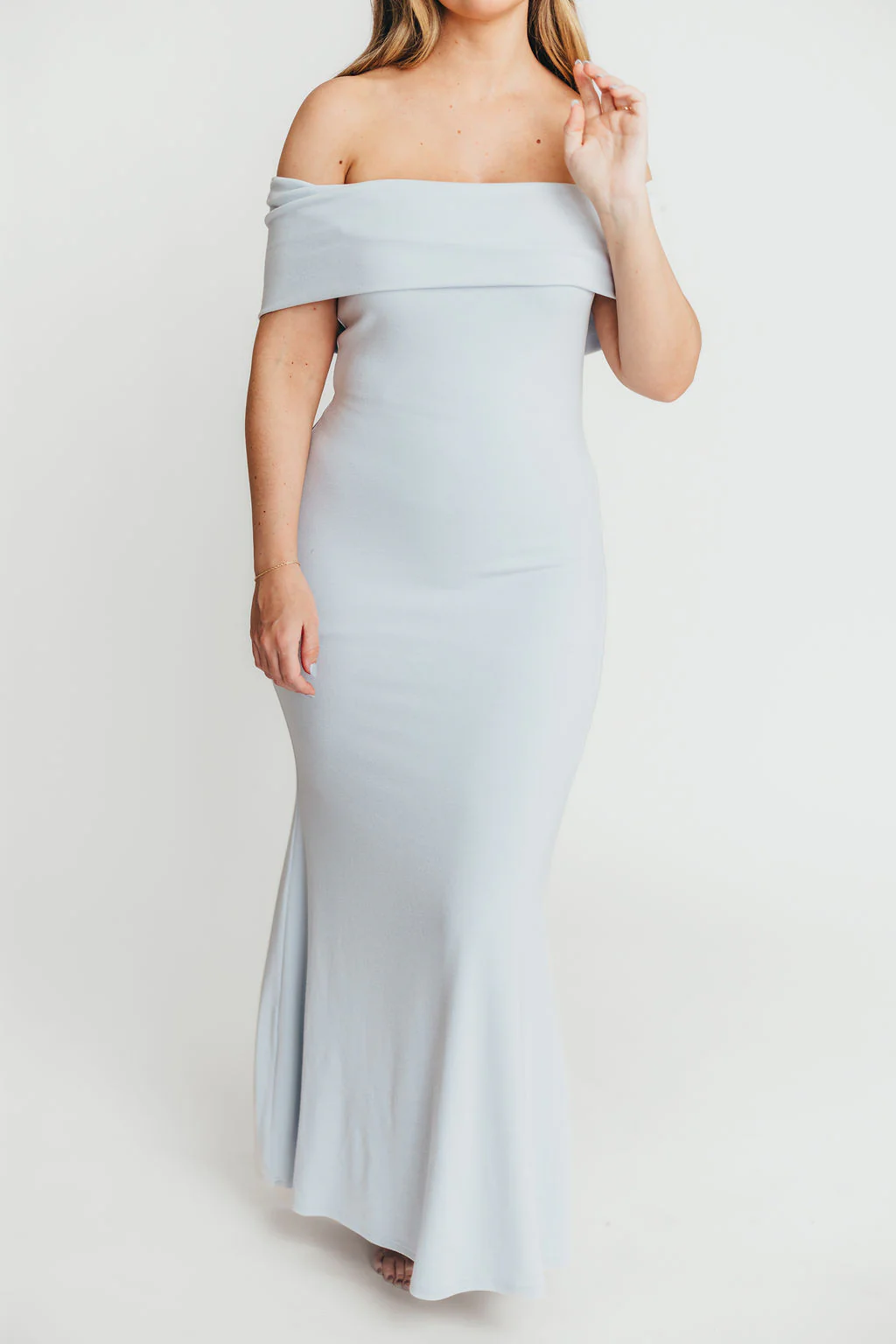 Monroe Maxi Dress in Blue - Bump Friendly - Image 12