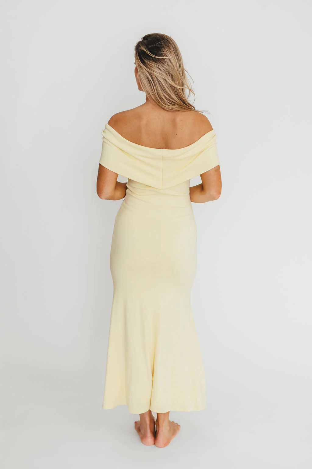 Monroe Maxi Dress in Butter Yellow - Bump Friendly - Image 15