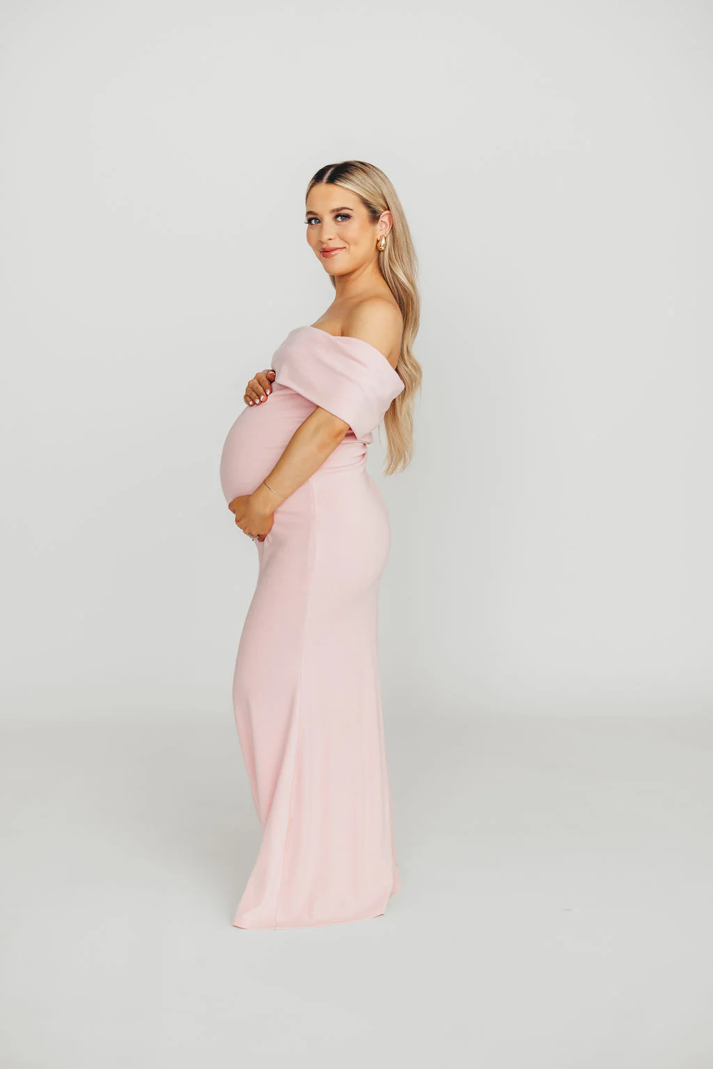 Monroe Maxi Dress in Dusty Pink - Bump Friendly - Image 10