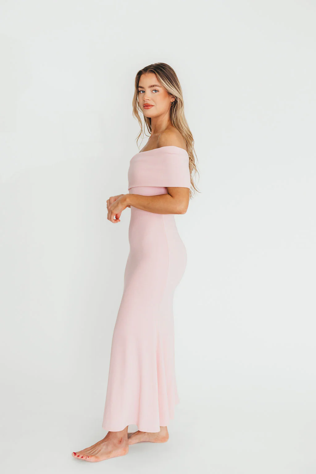 Monroe Maxi Dress in Dusty Pink - Bump Friendly - Image 6