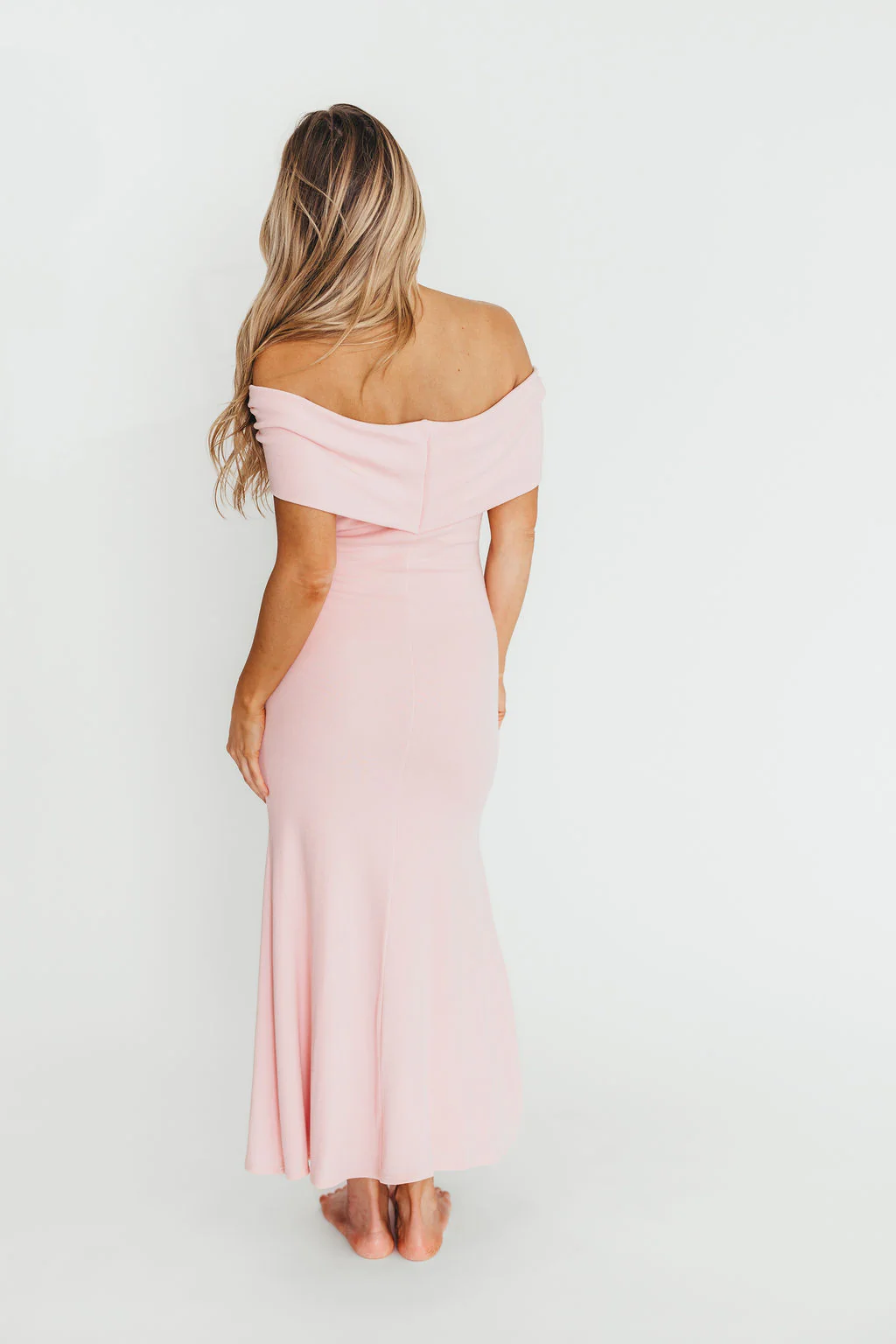 Monroe Maxi Dress in Dusty Pink - Bump Friendly - Image 8