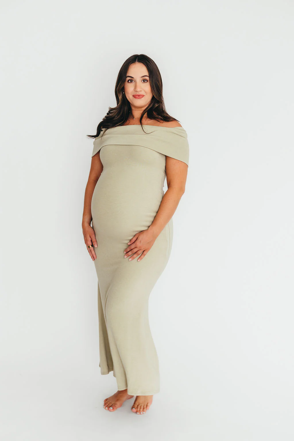 Monroe Maxi Dress in Sage - Bump Friendly - Image 11