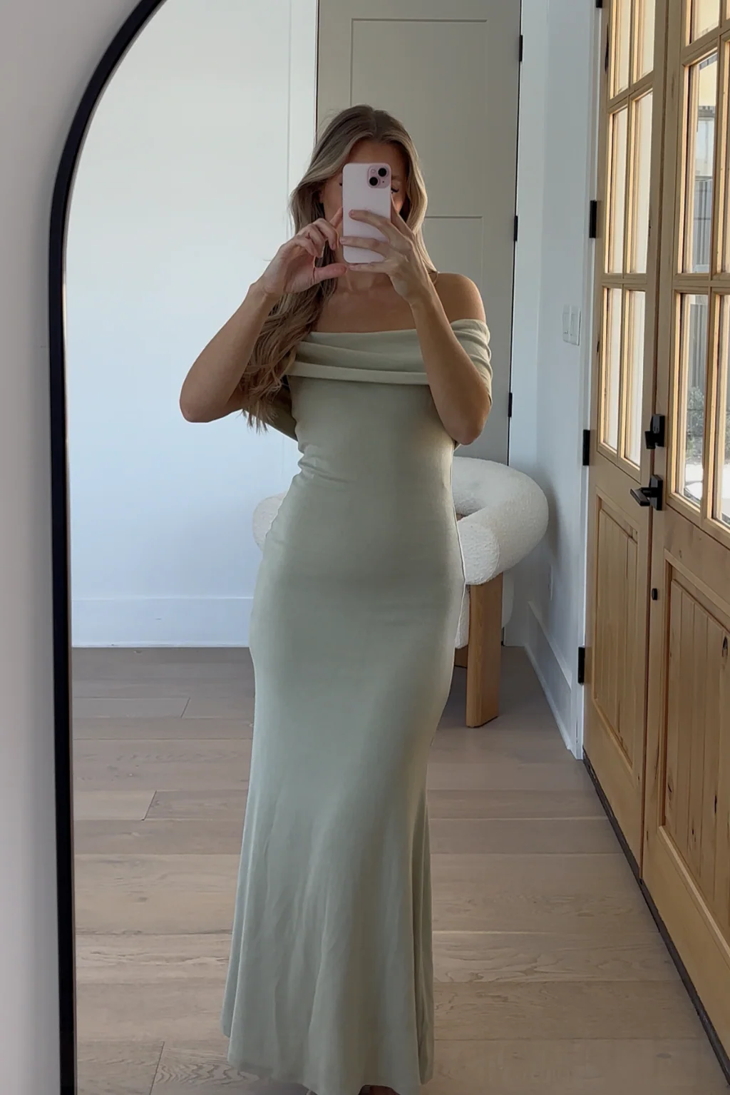 Monroe Maxi Dress in Sage - Bump Friendly - Image 15