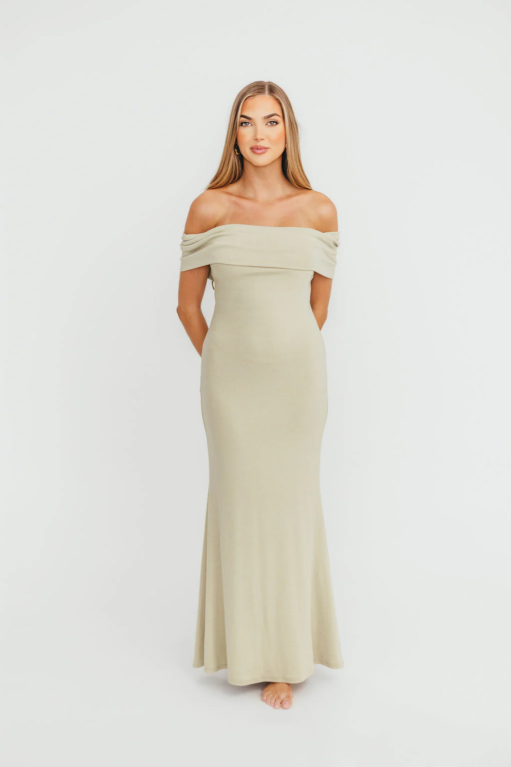 Monroe Maxi Dress in Sage - Bump Friendly - Image 3