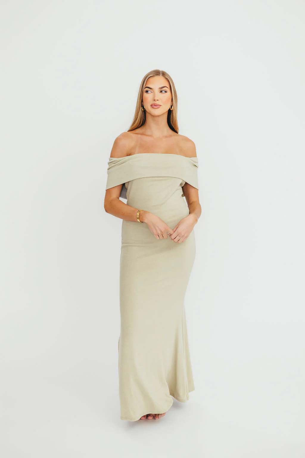 Monroe Maxi Dress in Sage - Bump Friendly - Image 6