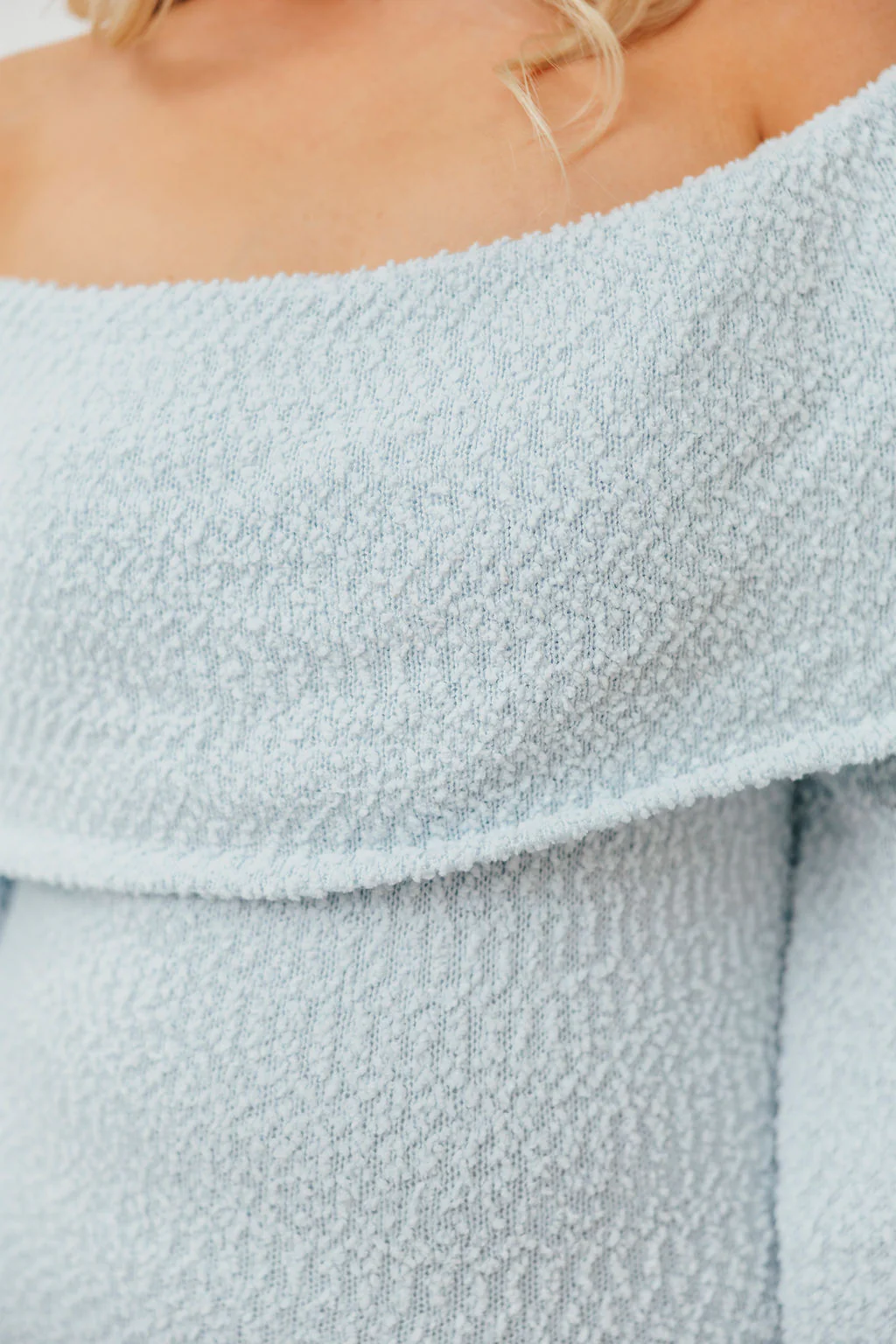 Nora Knit Maxi Dress in Dusty Blue - Bump Friendly - Image 12