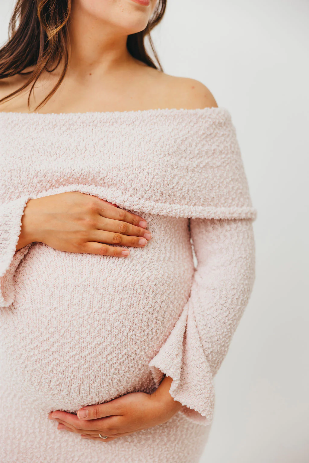 Nora Knit Maxi Dress in Dusty Pink - Bump Friendly - Image 23