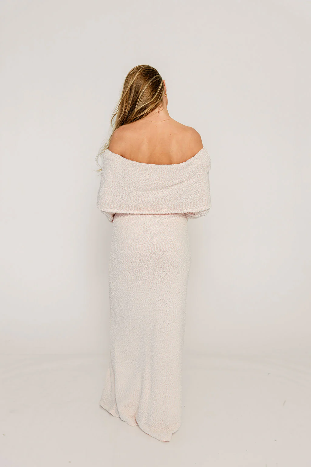 Nora Knit Maxi Dress in Dusty Pink - Bump Friendly - Image 27