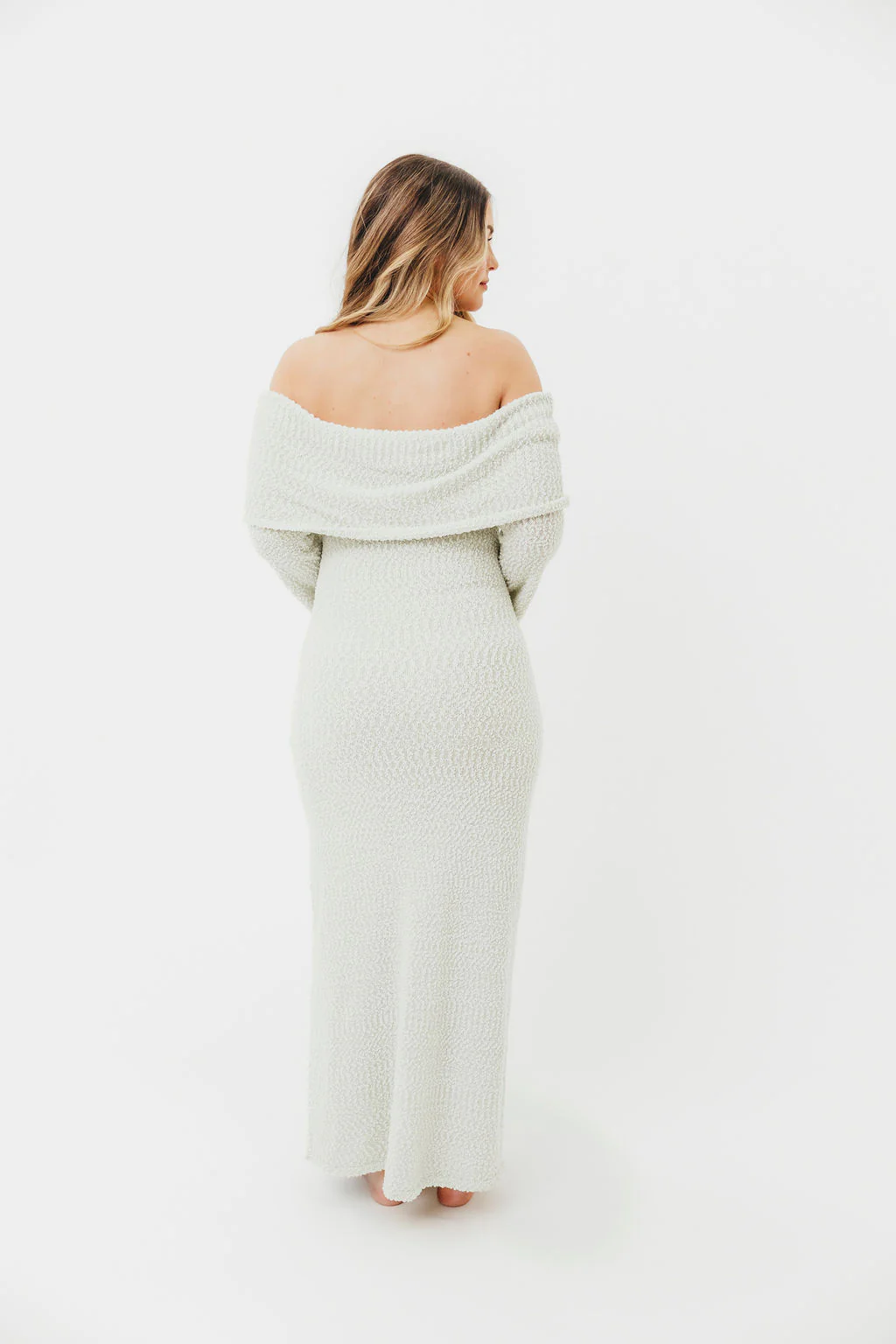 Nora Knit Maxi Dress in Seafoam - Bump Friendly - Image 10
