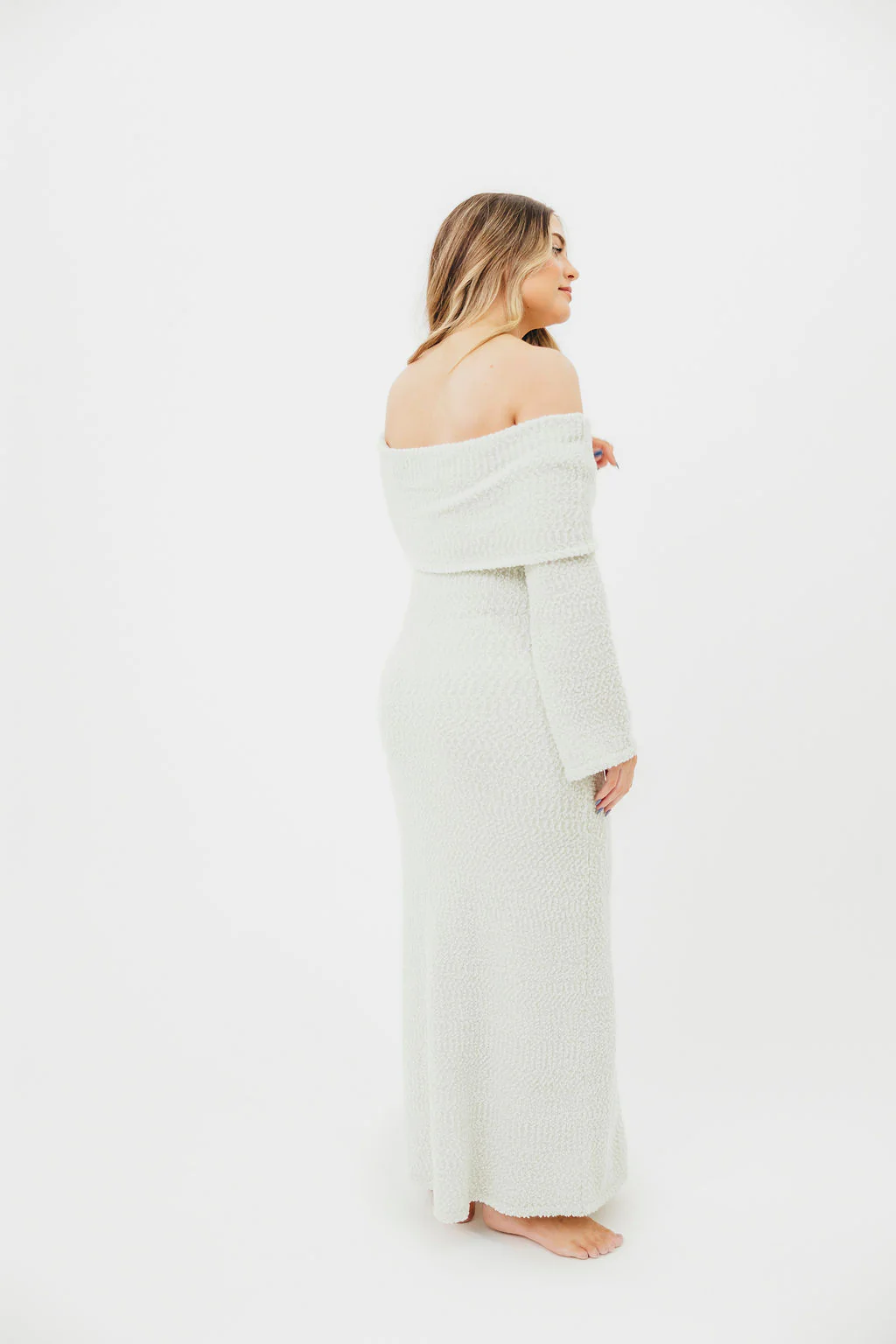 Nora Knit Maxi Dress in Seafoam - Bump Friendly - Image 11