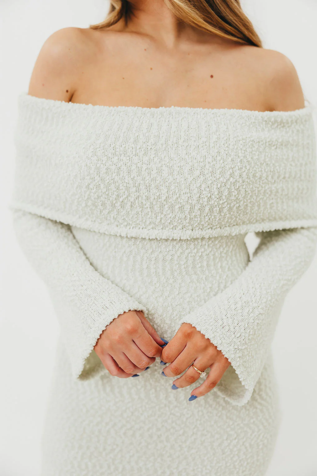 Nora Knit Maxi Dress in Seafoam - Bump Friendly - Image 13