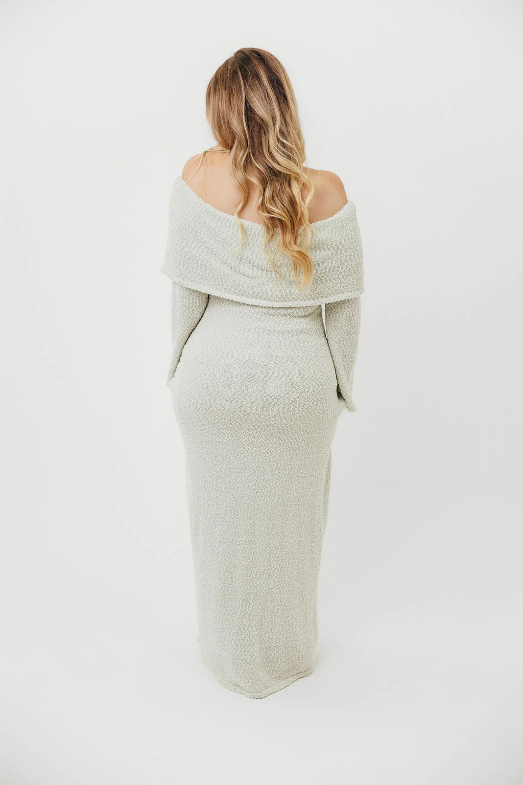 Nora Knit Maxi Dress in Seafoam - Bump Friendly - Image 21