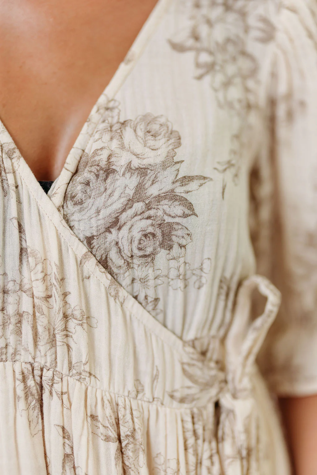 The Ari 100% Cotton Maxi Dress in Brown - Maternity and Nursing Friendly - Image 9