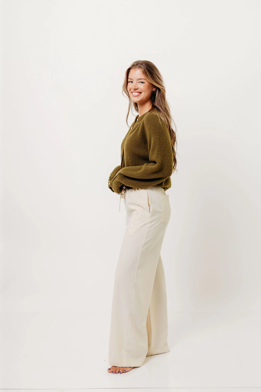 Vera Pants in Cream - Image 7