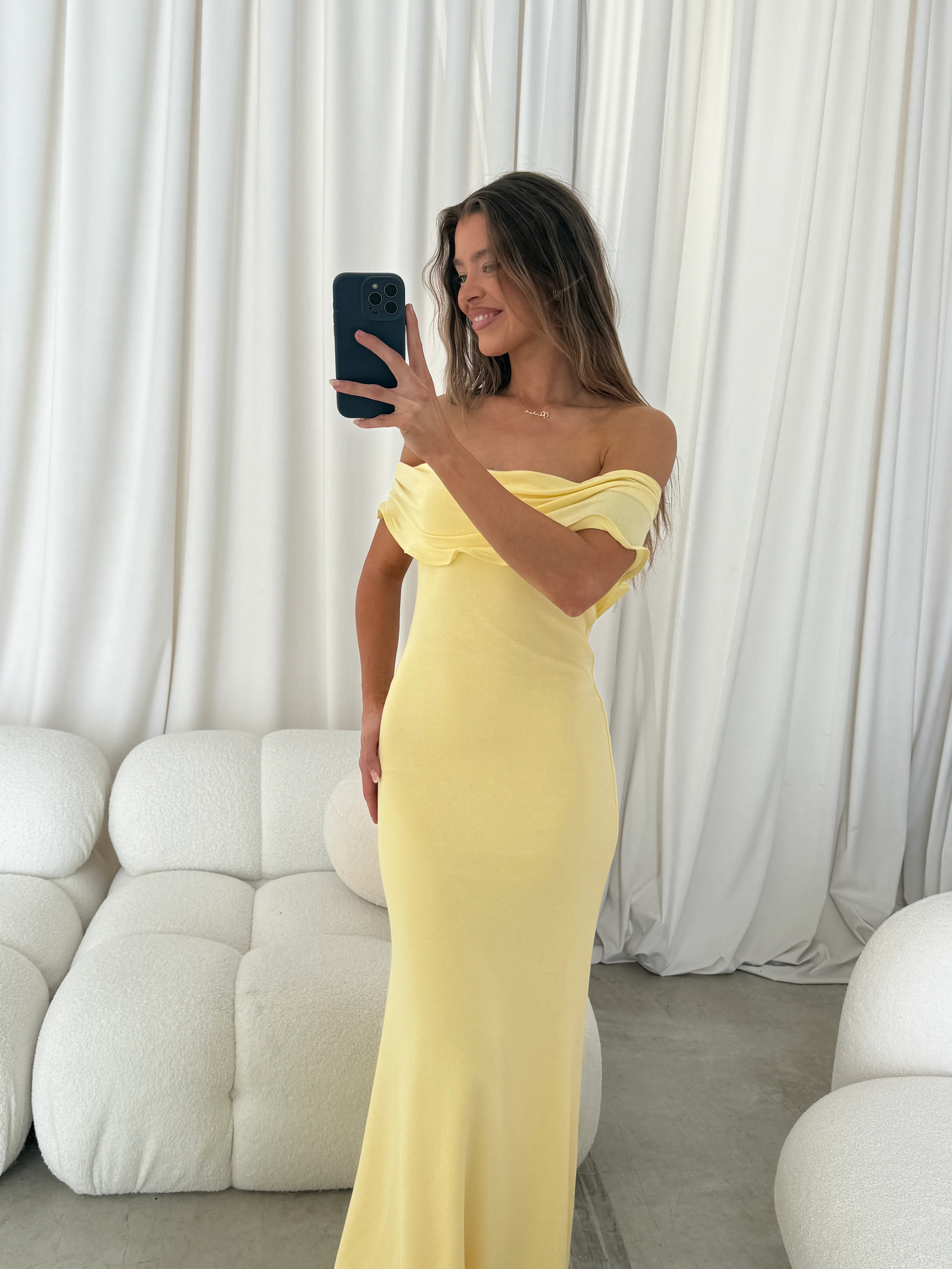 Tommie Maxi Dress in Butter Yellow - Bump Friendly (Size Up for Bump) - Image 10