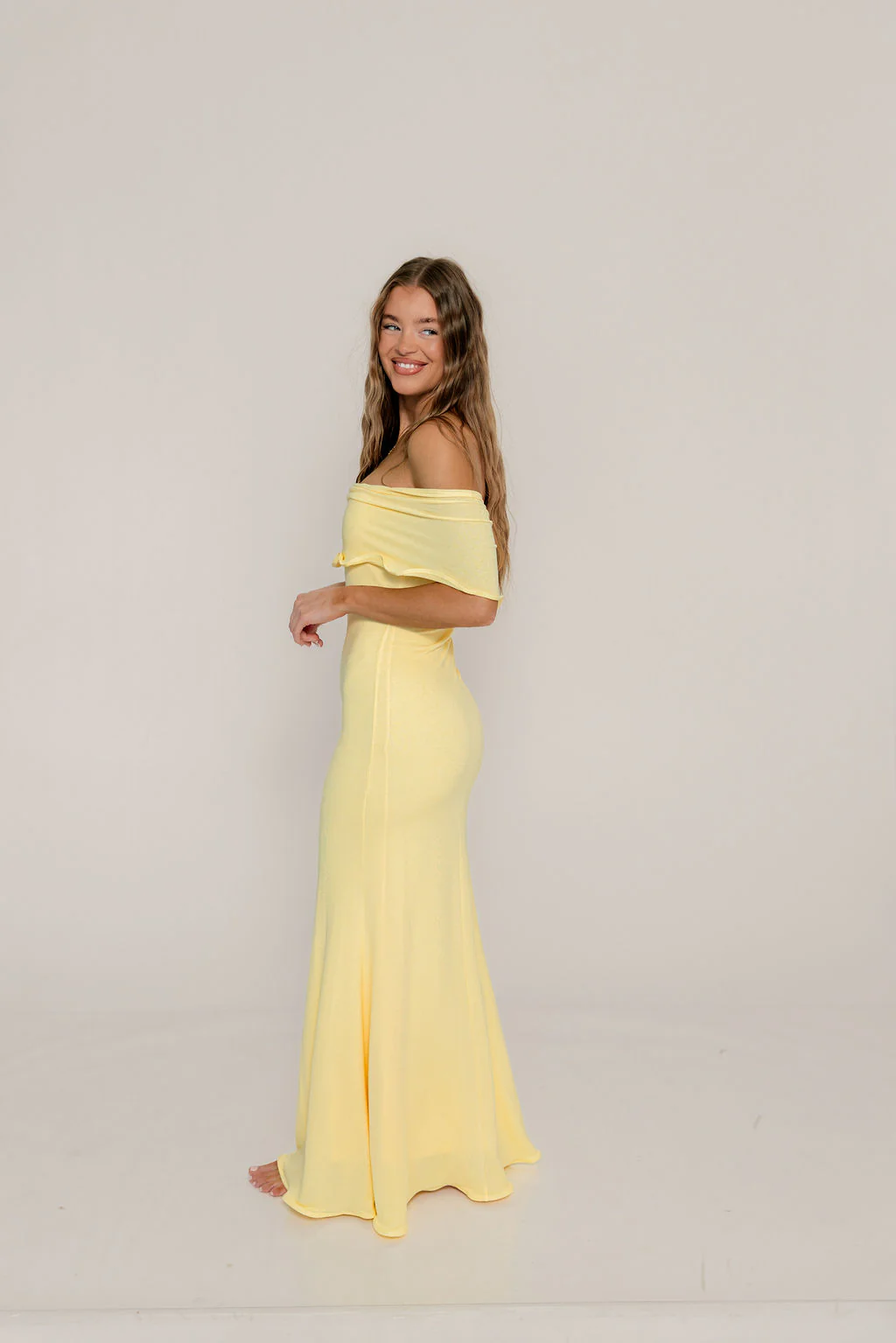 Tommie Maxi Dress in Butter Yellow - Bump Friendly (Size Up for Bump) - Image 5