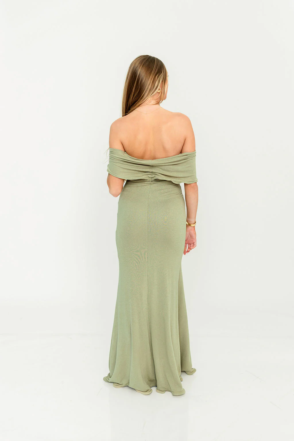Tommie Maxi Dress in Dusty Olive - Bump Friendly (Size Up for Bump) - Image 18