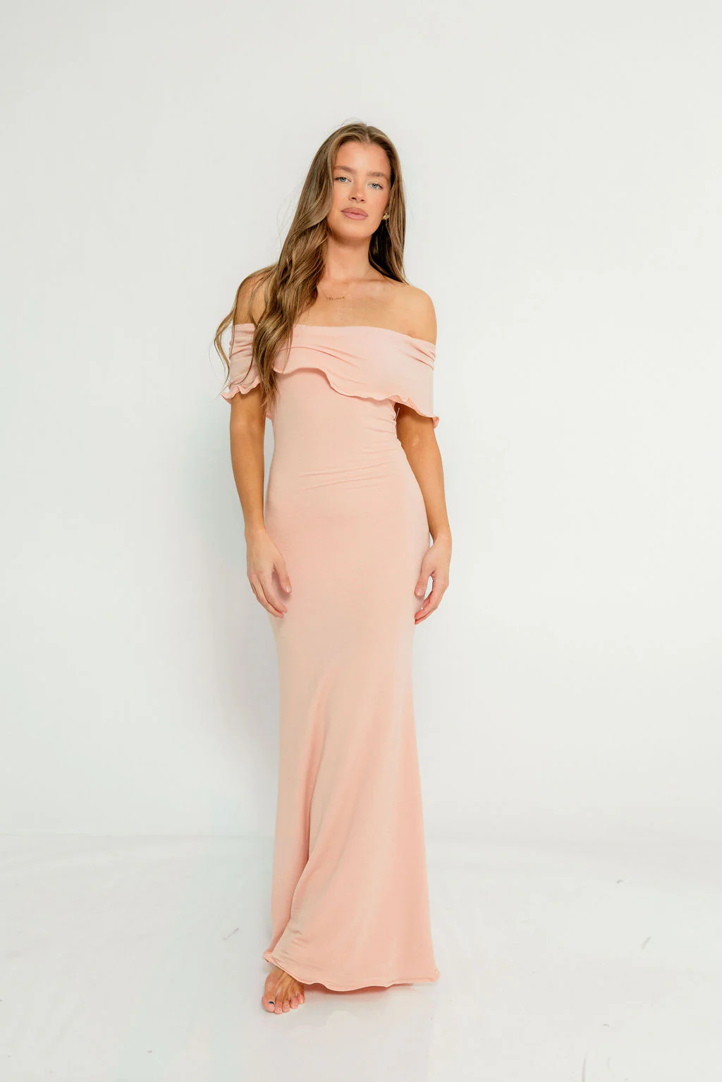 Tommie Maxi Dress in Dusty Rose - Bump Friendly (Size Up for Bump) - Image 3